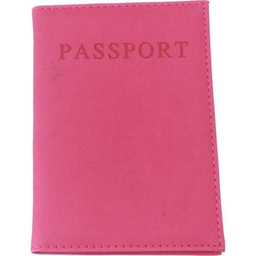 FASHION ID CARD BAG PASSPORT WALLET PROTECTIVE SLEEVE STORAGE BAG SIMPLE SOLID FAUX LEATHER TRAVEL PASSPORT HOLDER COVER