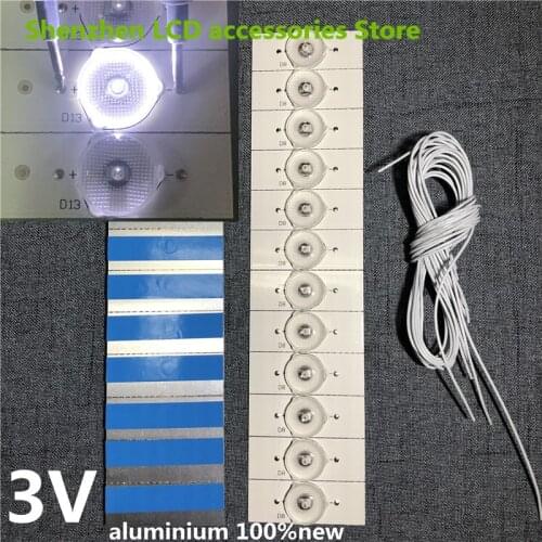 100%NEW high quality 3v SMD Lamp Beads with Optical Lens Fliter for 32-65 inch LED TV Repair HL-17320A28 RF-BS320E32-0801S-07