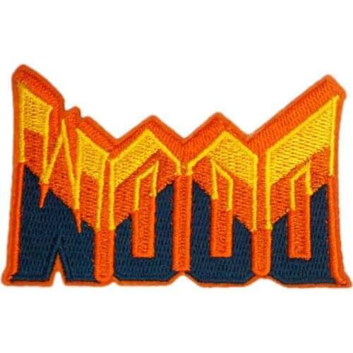 3.5" Doom TV MOVIE Series EMERGENCY RESPONSE Uniform Red punk rockabilly men applique iron on patches for clothing embroidery