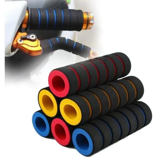 4Pcs Motorcycle Racing Bicycle Scooter Handlebar Sponge Foam Grip Cover Soft Handlebar Grip Grab Brake Clutch Lever Cover Sleeve