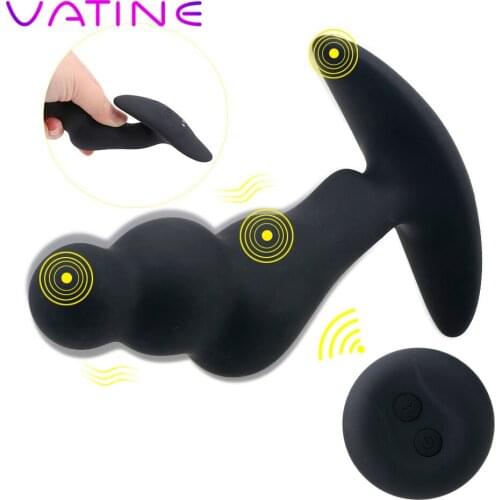 Wireless Remote Anal Plug Vibrator G Spot Prostate Massager Male Masturbator Sex Toys for Man 10 Speeds Butt Plug Vibrator