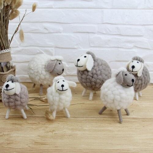 Kids Room Decor Small Cute Felt Sheep Decoration Baby Room Decor Felt Handmade Craft Ornament Baby Boy Nursery Decor Kids Room