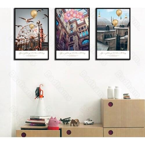 Living Room Decorative Painting Mural Sofa Background Wall Bedroom Painting Nordic Frameless Painting European Elk Mural