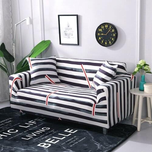 Nordic Style Sofa Covers Stretch Corner L Shape Sofa Slipcovers for Living Room for 1/2/3/4 Seater Sectional Sofa Towel