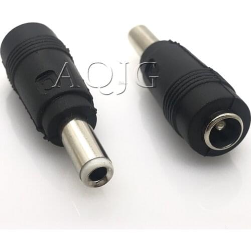 DC Converter Head DC5.5 * 2.1 Female To 5.5 * 2.5 Male DC Power Adapter Big Turn Small 2pcs