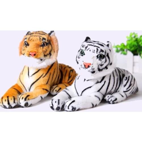HOT Real Life Tiger Plush Toy Soft Stuffed Animals Doll Baby Kids Holiday gifts Soft Stuffed Toys Model Gifts toys for children