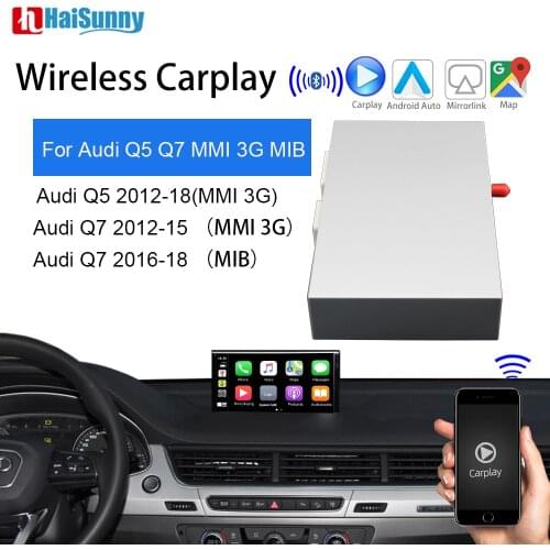 Wireless Carplay Support Multimedia Bluetooth navigation usb interface Mirror link Reverse Auto Touch Screen For Audi Q5 Q7