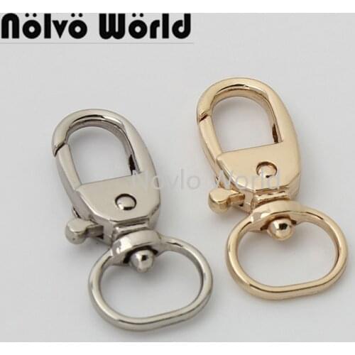 10-50pcs 2 colors 29*11mm new arrive round head snap hook for chain purse metal swivel clasp bag accessories accept mix color