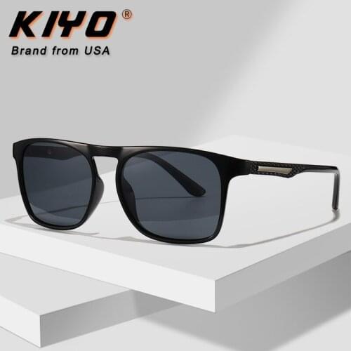 KIYO Brand 2020 New Men Square Polarized Sunglasses PC Classic Sun Glasses High Quality UV400 Driving Eyewear 3852