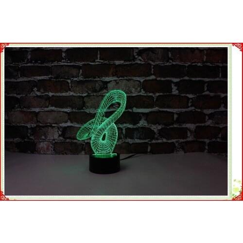 2017 new style arrival 7 colors with gradient color 3d led nigth light with abs holiday light for christmas thanksgiving day