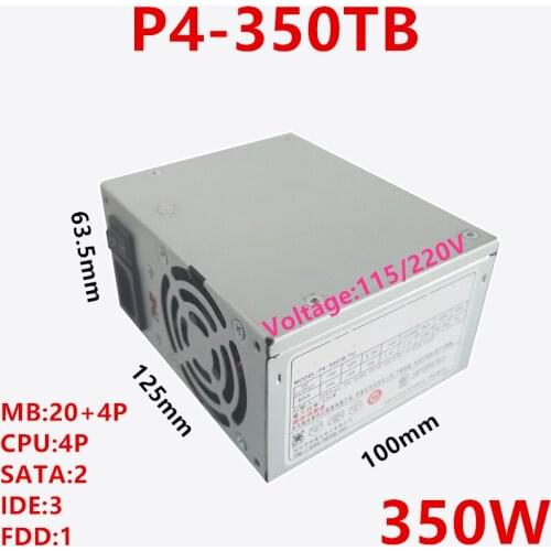 New PSU For R-Senda HTPC Micro DVR Rated 250W Peak 350W Power Supply P4-350TB