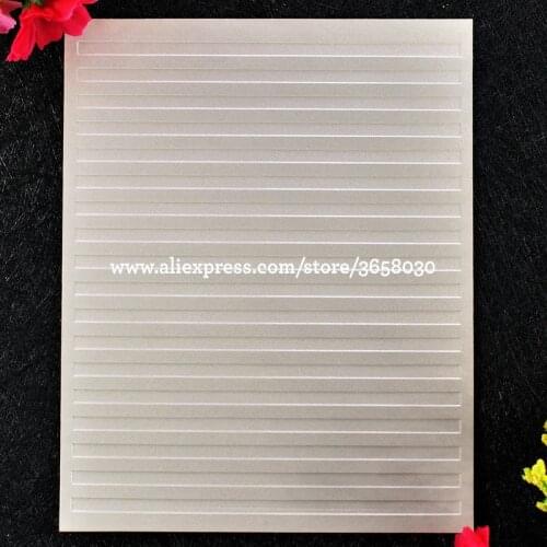 Stripe Plastic Embossing Folder For Scrapbook DIY Album Card Tool Plastic Template 12.1x15.3cm 8101419