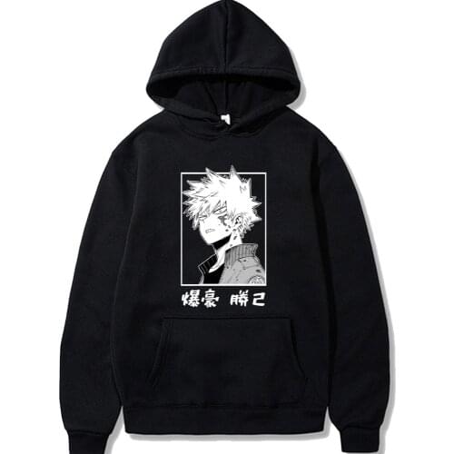 Boku No Hero Academia Hoodies Fashion Winter Pullovers Tops Male and Female