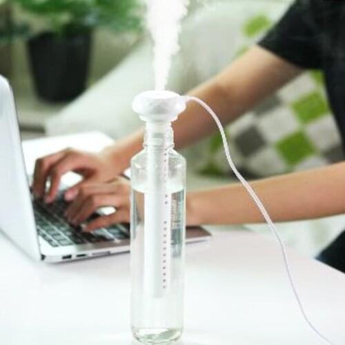 USB Portable Air Humidifier Diamond Bottle Aroma Diffuser Mist Maker For Home Office Humidification Detachable 3