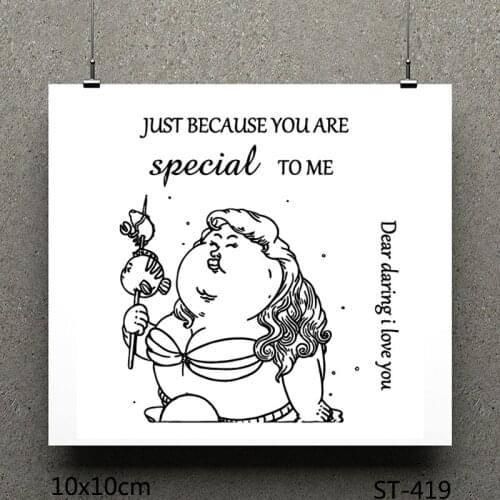 ZhuoAng Dear daring i love you design stamp / scrapbook rubber stamp / craft clear stamp card / seamless stamp