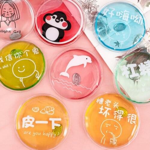 1Pc Reusable Hot Pack Self-heating Safe Printed Water Bag Cartoon Warm-fitting and Fast Self-Heating Warmer Bag for Winter