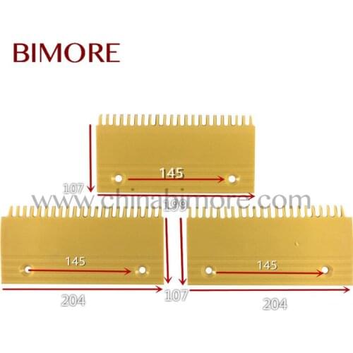 10PCS BIMORE ABS Escalator Comb Plate L47312024A L47312023A L47312022A Yellow Plastic