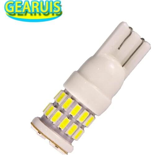 100pcs 360 angle lighting Ceramic T10 W5W LED 30 smd 3014 Car LED Lamp 12V Bulb Wedge Clearance Lights Reading Interior Lamp