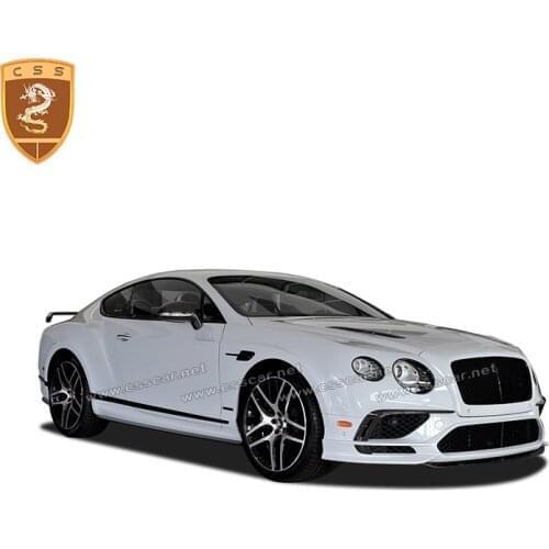 12-15 Fit For Bentley GT modified SUPERSPORT style bodykit for PP Carbon Fiber front lip rear bumper fenders grille air vents