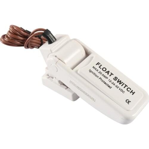 12-24-32V Automatic Boat Bilge Pump Float Switch Bilge Switches Flow Sensor with Installation Card Holder Automatic Water Pump