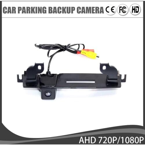Vehicle Car Rear View Reverse Camera For NISSAN TIIDA 2008 trunk handle Auto Backup Parking Night Vision Guide Line Waterproof