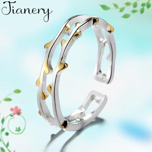 Bohemian Charm Boho Branch Rings For Women Lover Wedding Bridal Valentines Gifts Men Open Retro Antique Rings 2021