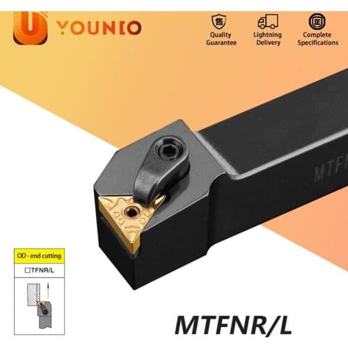YOUNIO External Turning Tool Holder MTFNR2020K16 MTFNR2525M16 MTFNR3232P16 TNMG1604 Carbide Inserts Lathe Cutting Machine Tools