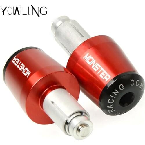 For Ducati Monster 659 696 821 1200 1200S 1100 1100s Motorcycle Accessories Handlebar Grips Handle Bar Cap End Plugs