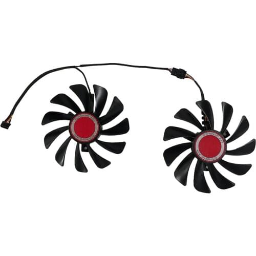 HIS RX580 XFX RX580 GPU VGA Alternative Cooler Cooling Fan For HIS XFX RX 580 Graphics Video Cards As Replacement