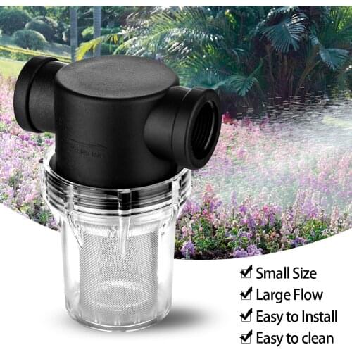 Pre-filter Tap Water Pipe Filtration 1/2inch 1 Inch Plastic Water Purifier for Irrigation Sweeping Car Washing and Breeding