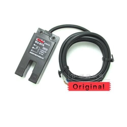 2PCS SU-07X DC 3-Wire NPN NO DC6-36V Slot Type Photoelectric Switch Sensor 7mm Adjustable New Warranty For One Year
