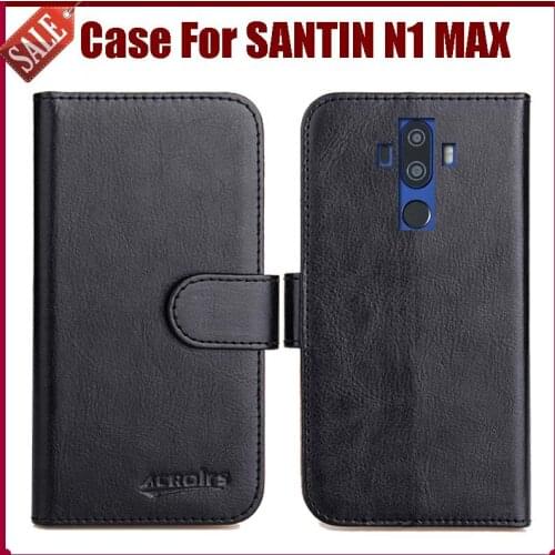 Hot Sale! SANTIN N1 MAX Case New Arrival 6 Colors High Quality Flip Leather Protective Cover For SANTIN N1 MAX Case Phone Bag