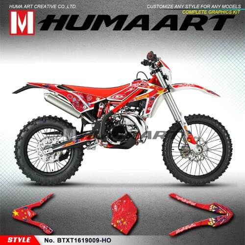 HUMAART Racing Graphics Off Road Decals Custom Stickers Kit for Beta X-trainer 250 300 Xtrainer 2016 2017 2018 2019 2020