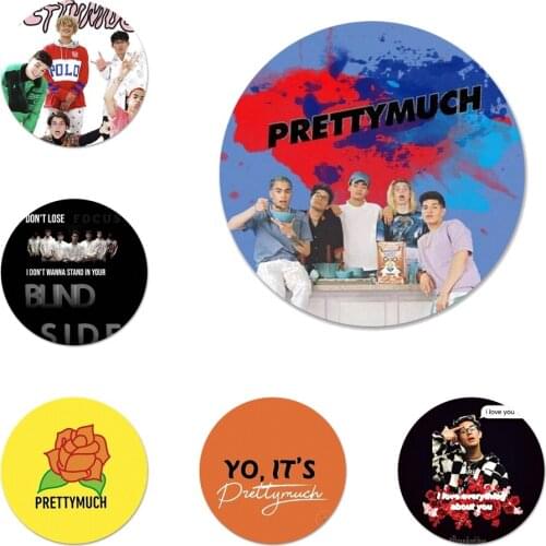 PRETTYMUCH Icons Pins Badge Decoration Brooches Metal Badges For Clothes Backpack Decoration 58mm