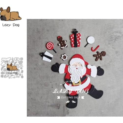 Christmas Santa Claus Metal Cutting Dies Scrapbooking Stencil DIY Mold Craft Embossing Die Cuts Card Making New Dies For 2020