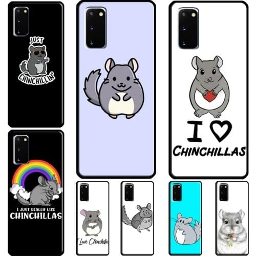 Cute Cartoon Chinchilla Case For Samsung Galaxy S20 FE S8 S9 S10 Plus S10e S21 Ultra Note 20 Ultra Note 10 Plus