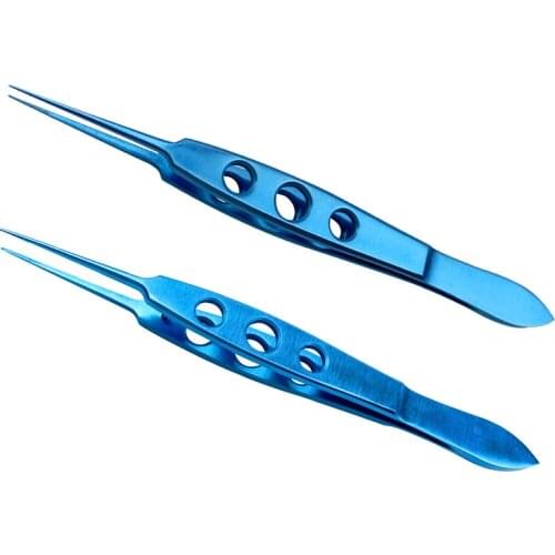 Opthalmic Bishop-Harmon tweezer 0.5mm teethed titanium forceps ophthalmic tools