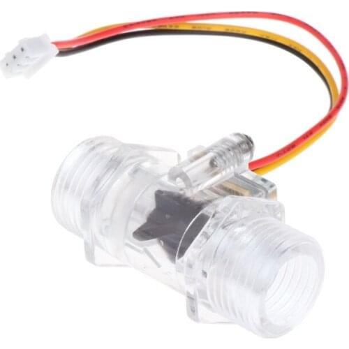Water Flow Sensor Switch G1/2" Hall Effect Meter Control DC 5-15V