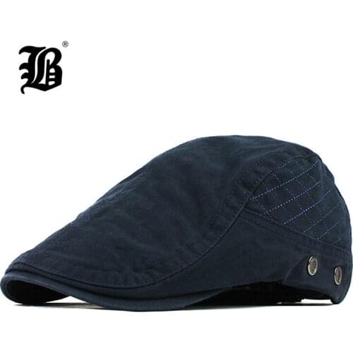 [FLB] Flat Caps For Men Hat Unisex Beret Cap Women Summer Casual Sun Breathable Hats Black Berets Cabbie 2018 Chapeau Homme F507
