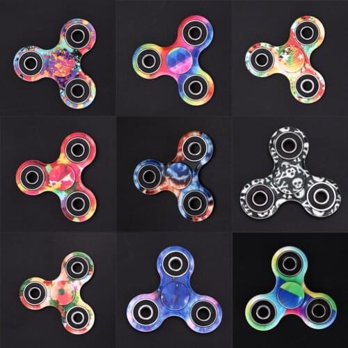 Rainbow Heptagonal Hand Spinner Zinc Alloy Fidget Spinner Metal Bearing Autism ADD & ADHD Relieves Stress For Fidgety Hand