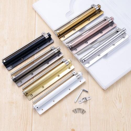 Adjustable Door Automatic Closer Aluminum Alloy Automatic Door Spring Silver Tone Intensity, Suitable For Fire Door 40kg