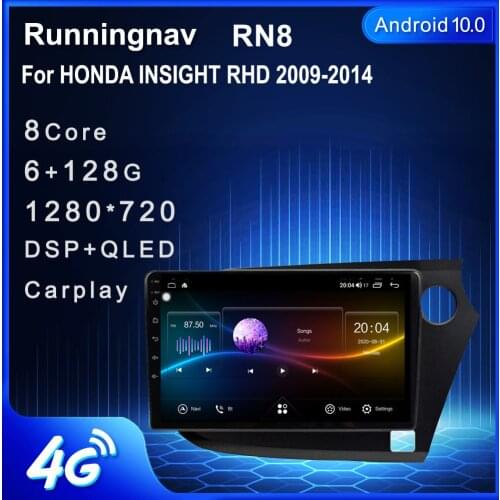 Runningnav For Honda Insight RHD 2009-2014 Android Car Radio Multimedia Video Player Navigation GPS