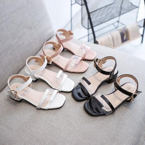 2020 Cross-Border Popular Korean Style Girls Sandals Summer New Student Casual Sandals Line-Styled Transparent Sandals Fashion