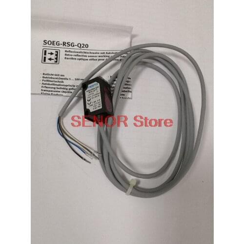 Brand new original through-beam sensor SOEG-RSG-Q20-PP-K-2L-TI (537754)