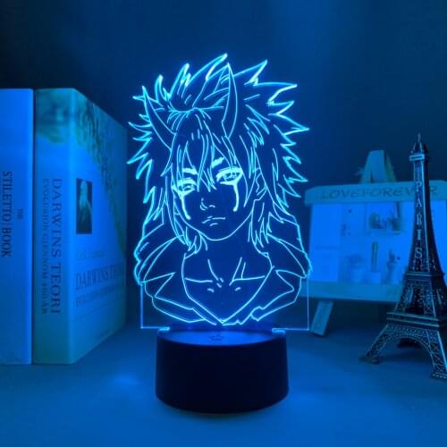 Anime Led Night Lamp That Time I Got Reincarnated As A Slime Benimaru for Kids Room Decor Slime Isekai 3d Light Manga TenSura
