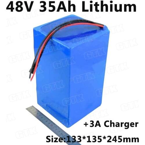 Brand 48v 35Ah lithium battery BMS 50A for electric bike 48v 35ah pack 1000w electric scooter 2000w 48v motor 3000w +5A Charger