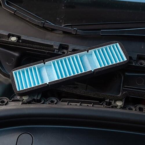 Car Air Intake Filter Cotton Anti-Clogging Vent Activated Carbon Filter Protector Cover For Tesla Model3 Car Interior Accessory
