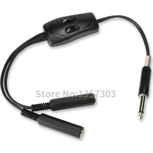High Quality Tattoo Clip Cord Dual Interface Wire Cord 2 In 1 For Two Machine Gun Power Supply Free Shipping