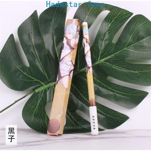 10 sets/lot Anime Kuroko No Basketball Gel pen Kuroko Tetsuya Kagami Taiga Ballpoint Pen 0.5mm Black refill Pens toy gift