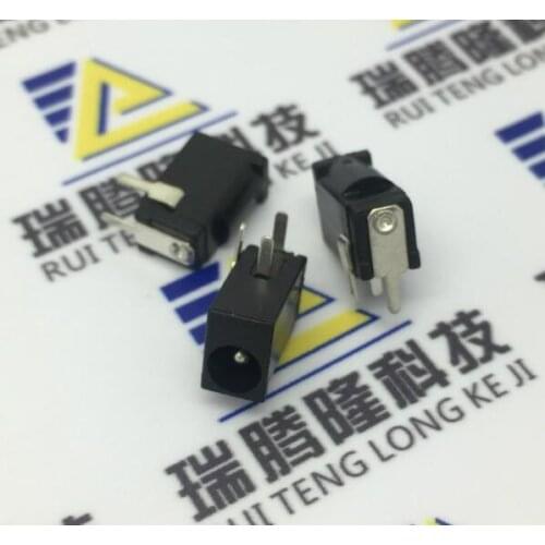 100PCS DC-002 DC power socket DC002 3.5-1.3MM SMALL sockets connector DIP 3PINS